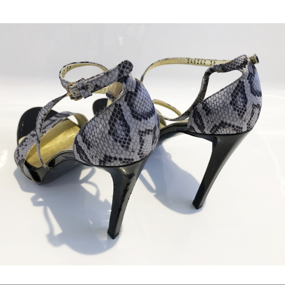Stella McCartney Snake Print Sandal Heels Sz 9 - Picture 2 of 8